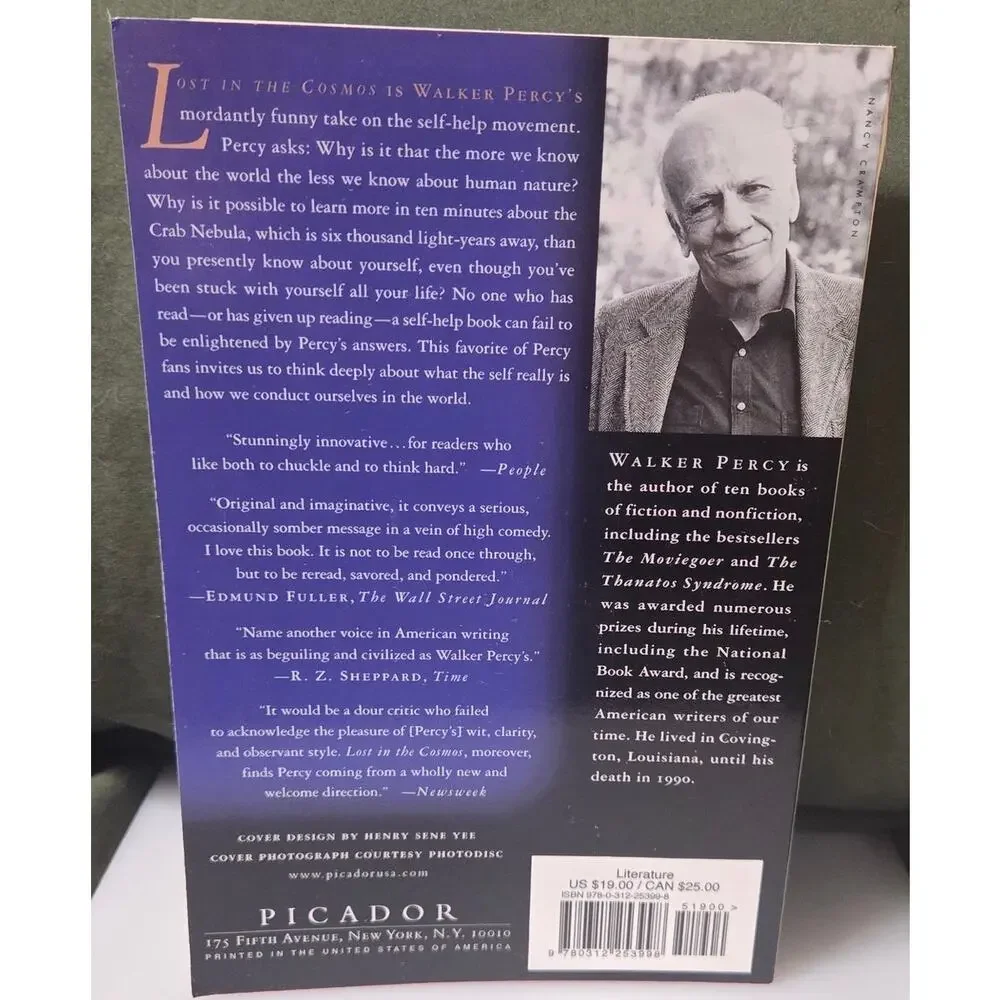 Walker Percy Lost in the Cosmos Picador Paperback Last Self-Help Book